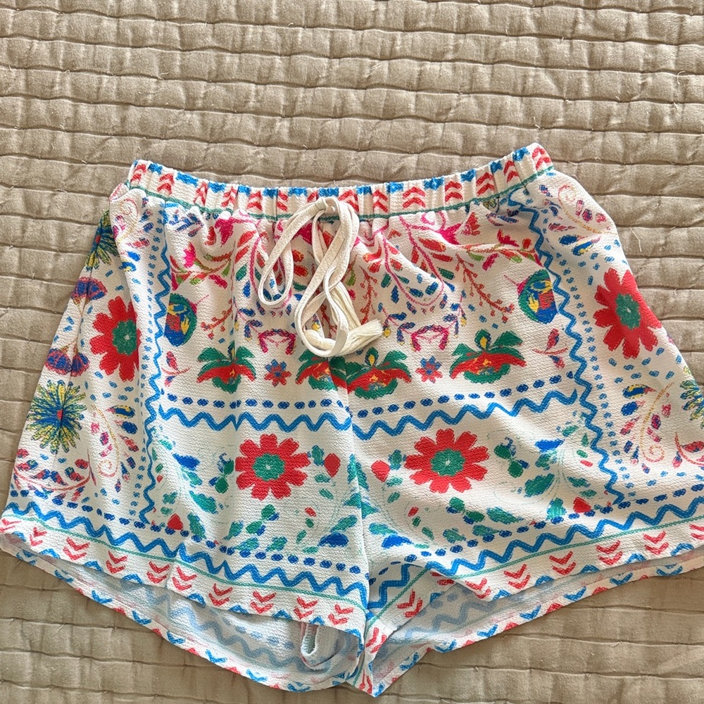 Flying Tomato Printed  Beach Lounge Shorts  Medium